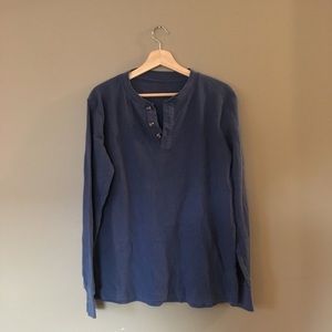 Waffle Knit Weather Wear Henley Shirt